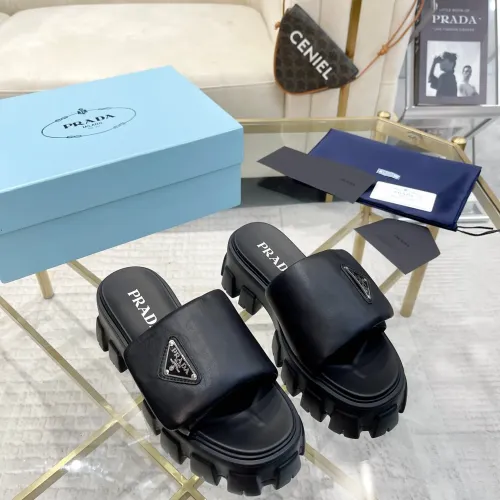 Replica Prada Slippers For Women #1442211 $85.00 USD for Wholesale