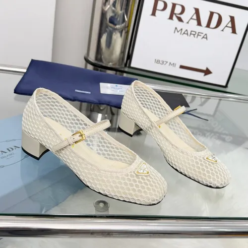 Wholesale Prada High-heeled Shoes For Women #1442224 $98.00 USD, Wholesale Quality Replica Prada High-heeled Shoes