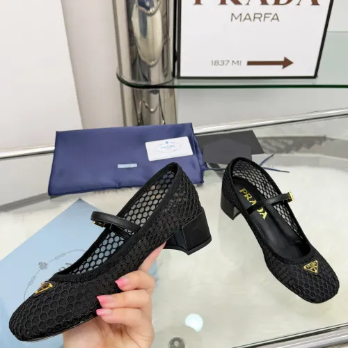 Replica Prada High-heeled Shoes For Women #1442225 $98.00 USD for Wholesale