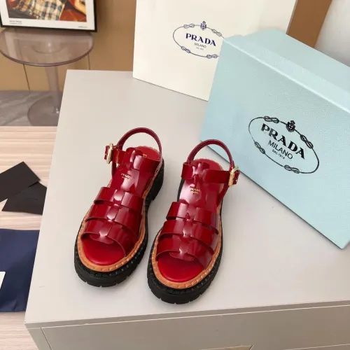 Replica Prada Sandal For Women #1442244 $85.00 USD for Wholesale