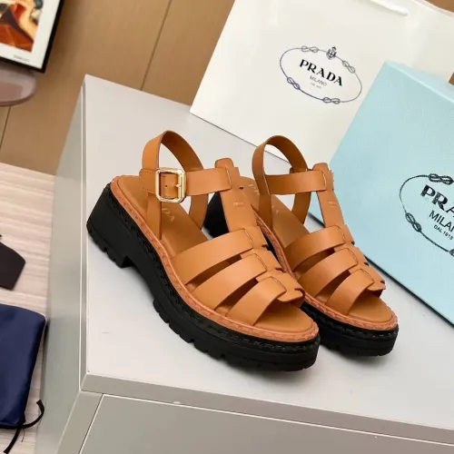 Replica Prada Sandal For Women #1442245 $85.00 USD for Wholesale