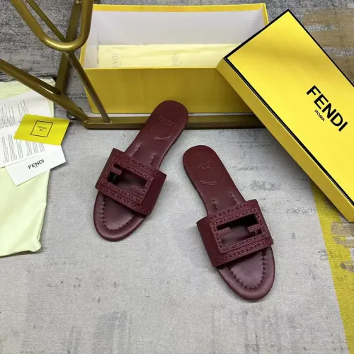 Replica Fendi Slippers For Women #1442302 $85.00 USD for Wholesale