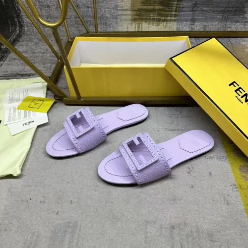 Wholesale Fendi Slippers For Women #1442303 $85.00 USD, Wholesale Quality Replica Fendi Slippers