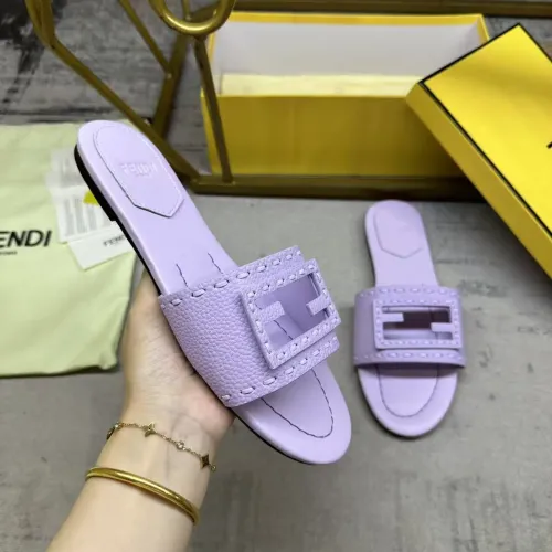 Replica Fendi Slippers For Women #1442303 $85.00 USD for Wholesale