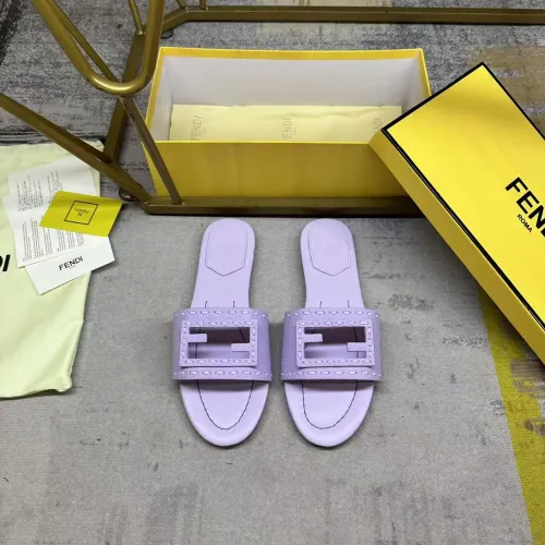 Replica Fendi Slippers For Women #1442303 $85.00 USD for Wholesale