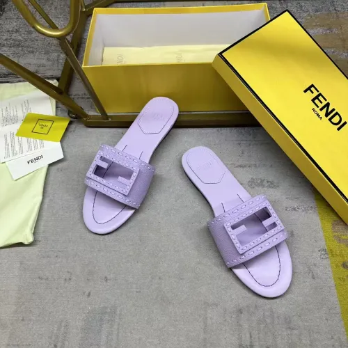 Replica Fendi Slippers For Women #1442303 $85.00 USD for Wholesale