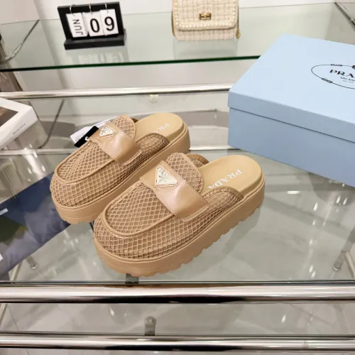 Wholesale Prada Slippers For Women #1442325 $85.00 USD, Wholesale Quality Replica Prada Slippers