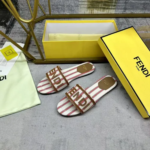 Wholesale Fendi Slippers For Women #1442334 $80.00 USD, Wholesale Quality Replica Fendi Slippers