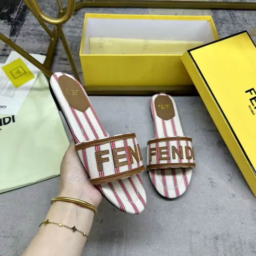 Replica Fendi Slippers For Women #1442334 $80.00 USD for Wholesale