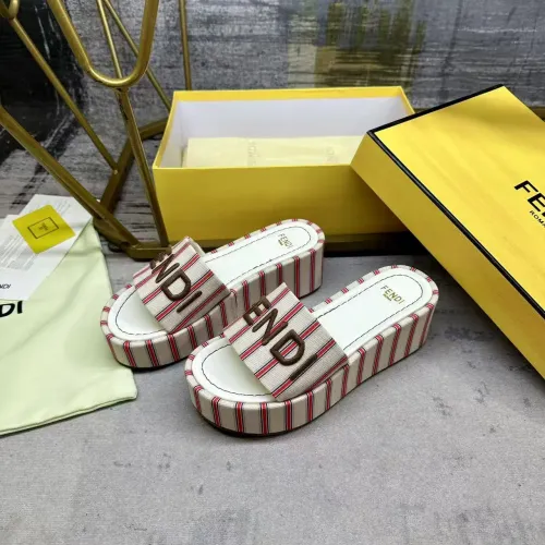 Wholesale Fendi Slippers For Women #1442336 $82.00 USD, Wholesale Quality Replica Fendi Slippers