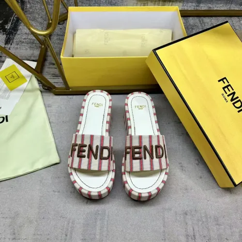 Replica Fendi Slippers For Women #1442336 $82.00 USD for Wholesale