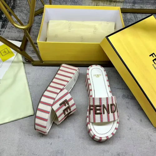 Replica Fendi Slippers For Women #1442336 $82.00 USD for Wholesale
