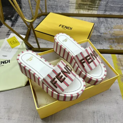 Replica Fendi Slippers For Women #1442336 $82.00 USD for Wholesale