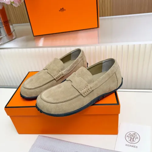 Wholesale Hermes Leather Shoes For Women #1442497 $85.00 USD, Wholesale Quality Replica Hermes Leather Shoes