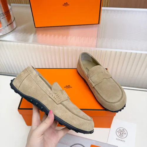 Replica Hermes Leather Shoes For Women #1442497 $85.00 USD for Wholesale