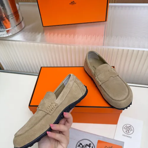 Replica Hermes Leather Shoes For Women #1442497 $85.00 USD for Wholesale