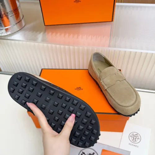 Replica Hermes Leather Shoes For Women #1442497 $85.00 USD for Wholesale
