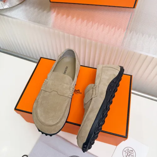 Replica Hermes Leather Shoes For Women #1442497 $85.00 USD for Wholesale