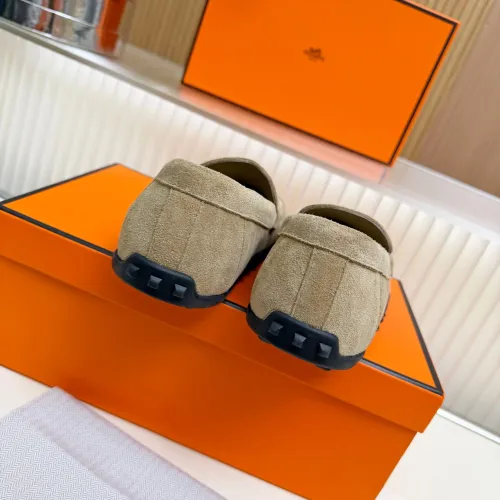 Replica Hermes Leather Shoes For Women #1442497 $85.00 USD for Wholesale