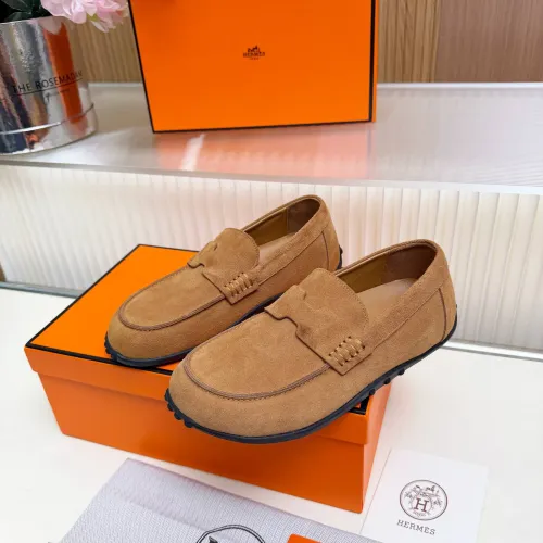 Wholesale Hermes Leather Shoes For Women #1442498 $85.00 USD, Wholesale Quality Replica Hermes Leather Shoes
