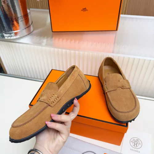 Replica Hermes Leather Shoes For Women #1442498 $85.00 USD for Wholesale
