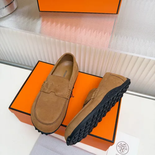 Replica Hermes Leather Shoes For Women #1442498 $85.00 USD for Wholesale