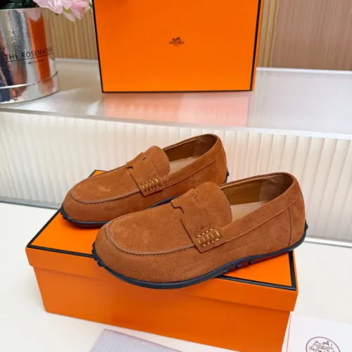Wholesale Hermes Leather Shoes For Women #1442500 $85.00 USD, Wholesale Quality Replica Hermes Leather Shoes