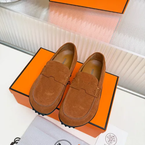 Replica Hermes Leather Shoes For Women #1442500 $85.00 USD for Wholesale