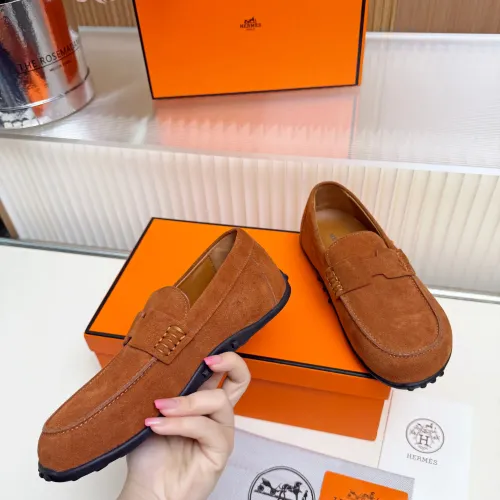 Replica Hermes Leather Shoes For Women #1442500 $85.00 USD for Wholesale