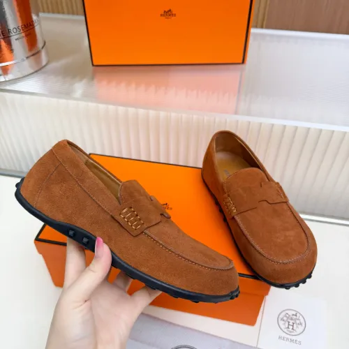 Replica Hermes Leather Shoes For Women #1442500 $85.00 USD for Wholesale