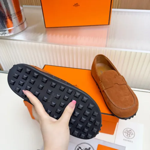 Replica Hermes Leather Shoes For Women #1442500 $85.00 USD for Wholesale