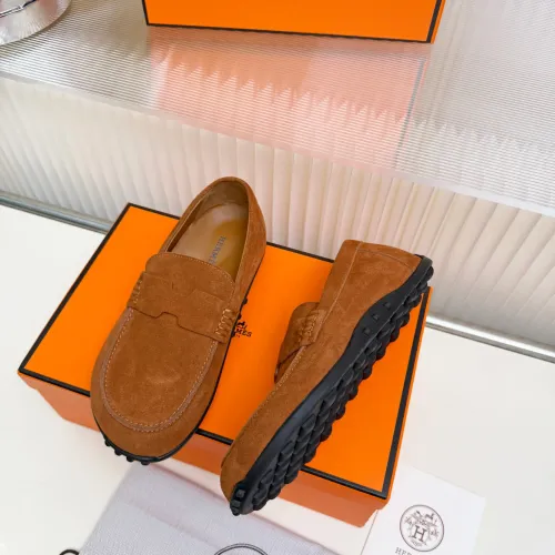 Replica Hermes Leather Shoes For Women #1442500 $85.00 USD for Wholesale