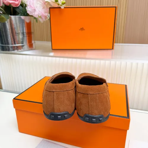 Replica Hermes Leather Shoes For Women #1442500 $85.00 USD for Wholesale