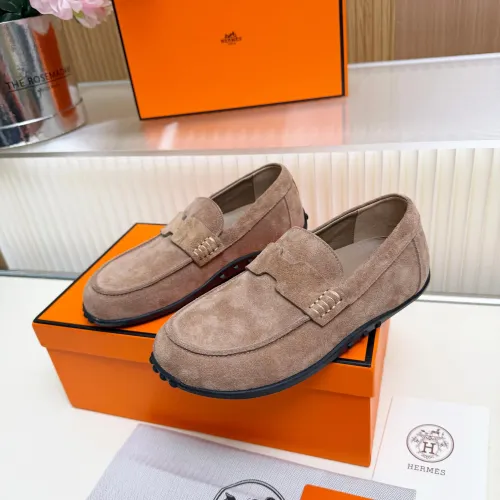 Wholesale Hermes Leather Shoes For Women #1442501 $85.00 USD, Wholesale Quality Replica Hermes Leather Shoes
