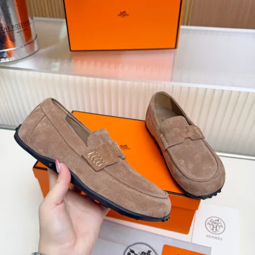 Replica Hermes Leather Shoes For Women #1442501 $85.00 USD for Wholesale