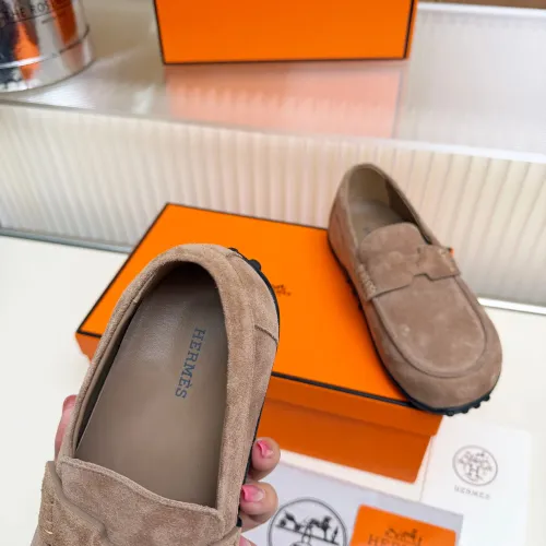 Replica Hermes Leather Shoes For Women #1442501 $85.00 USD for Wholesale