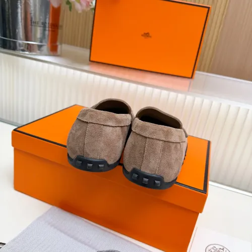 Replica Hermes Leather Shoes For Women #1442501 $85.00 USD for Wholesale