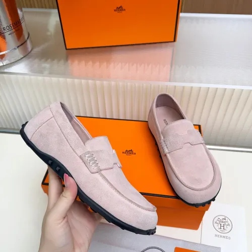Replica Hermes Leather Shoes For Women #1442502 $85.00 USD for Wholesale