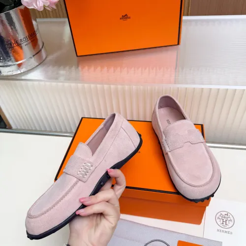 Replica Hermes Leather Shoes For Women #1442502 $85.00 USD for Wholesale