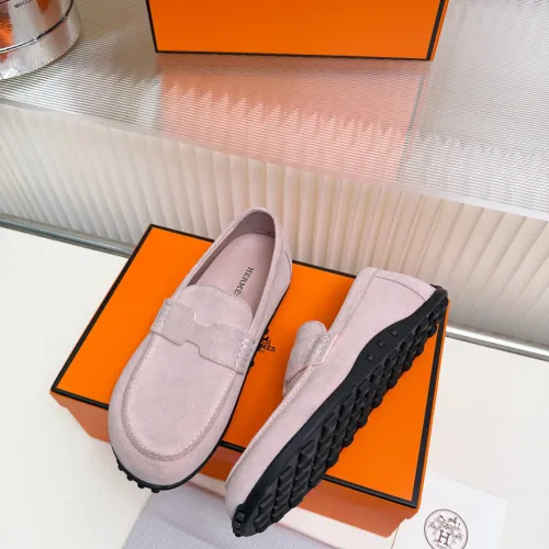 Replica Hermes Leather Shoes For Women #1442502 $85.00 USD for Wholesale