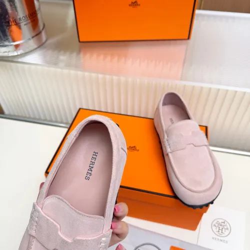 Replica Hermes Leather Shoes For Women #1442502 $85.00 USD for Wholesale