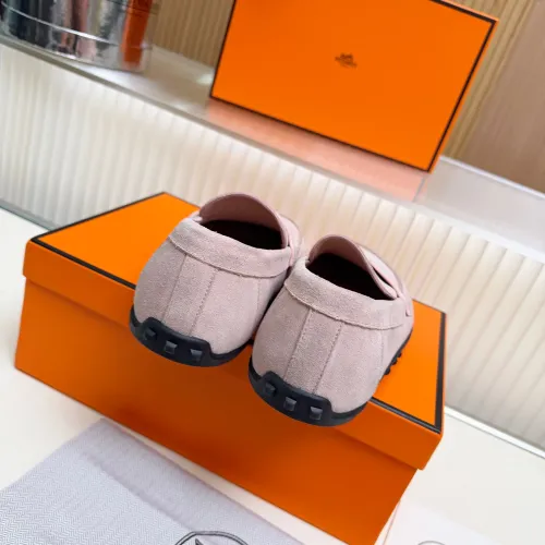 Replica Hermes Leather Shoes For Women #1442502 $85.00 USD for Wholesale