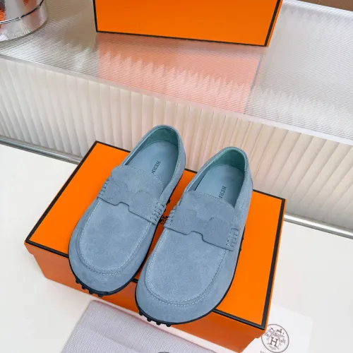 Replica Hermes Leather Shoes For Women #1442503 $85.00 USD for Wholesale