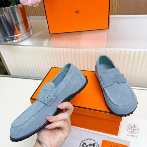 Replica Hermes Leather Shoes For Women #1442503 $85.00 USD for Wholesale