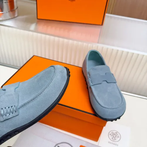 Replica Hermes Leather Shoes For Women #1442503 $85.00 USD for Wholesale