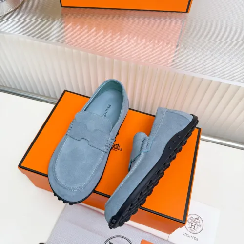 Replica Hermes Leather Shoes For Women #1442503 $85.00 USD for Wholesale