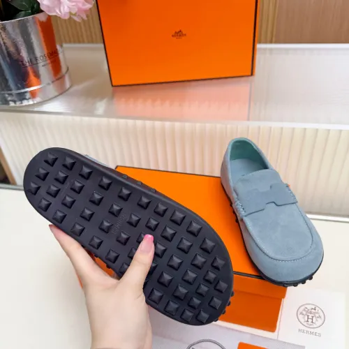 Replica Hermes Leather Shoes For Women #1442503 $85.00 USD for Wholesale