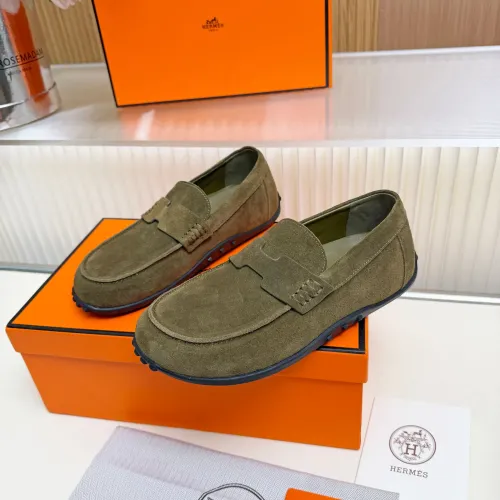 Wholesale Hermes Leather Shoes For Women #1442504 $85.00 USD, Wholesale Quality Replica Hermes Leather Shoes