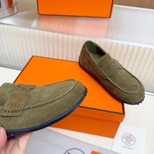 Replica Hermes Leather Shoes For Women #1442504 $85.00 USD for Wholesale