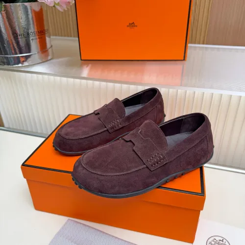 Wholesale Hermes Leather Shoes For Women #1442505 $85.00 USD, Wholesale Quality Replica Hermes Leather Shoes